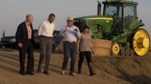 Green Halo - President Barack Obama Visits California Farms Impacted by Drought